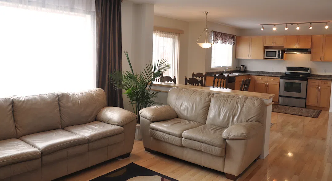 Modern living room interior representing quality Mat-Su Valley rental standards