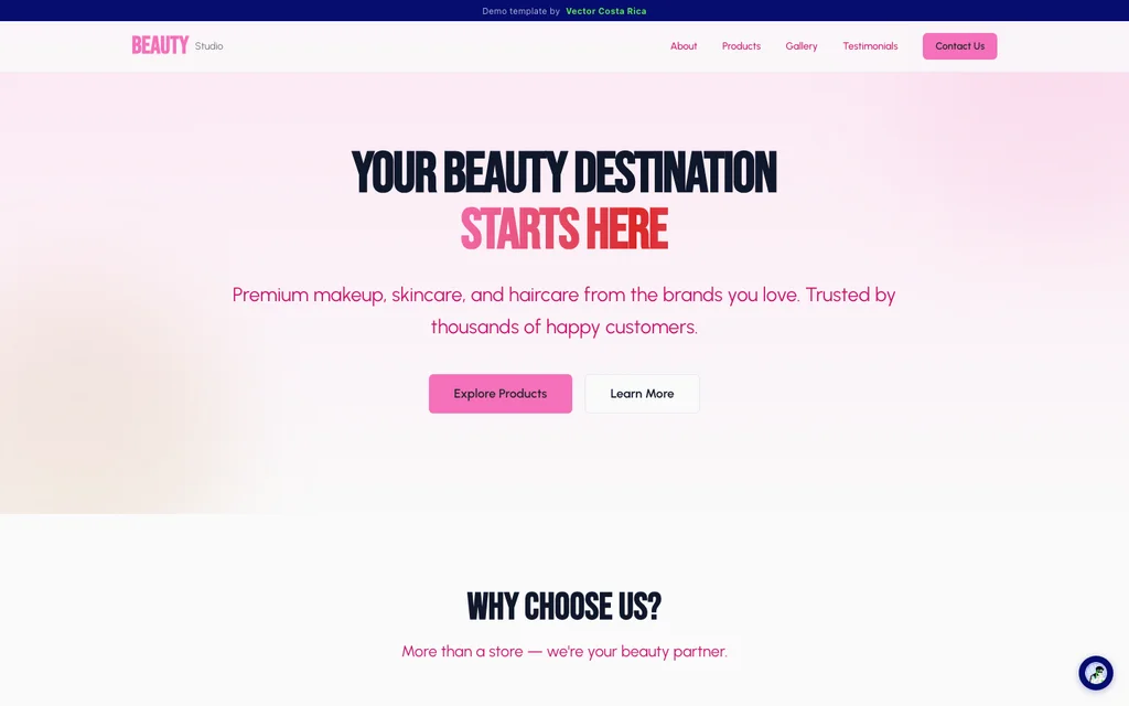 Beauty Studio Template